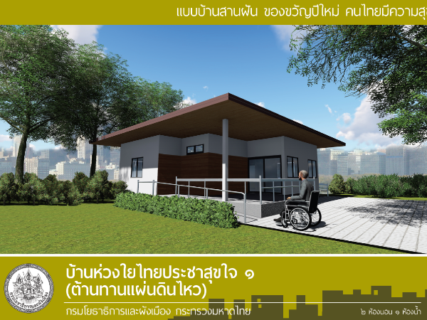 บ้านห่วงใยไทยประชาสุขใจ 1 (ต้านทานแผ่นดินไหว) images